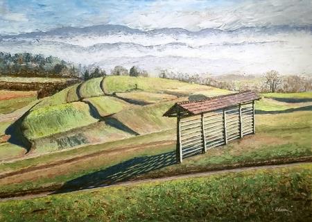 Jesen-Borštek (Akril-platno - 50x70) Silvo Zdovc